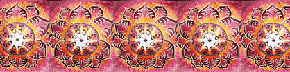 Stickerei: Symbol des Manipura Chakras